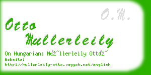 otto mullerleily business card